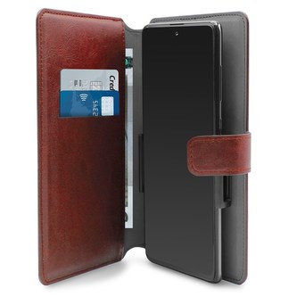 PURO Universal Wallet 360° - Univerzální otočná kapsička s přihrádkami na karty, velikost XXL (červená)