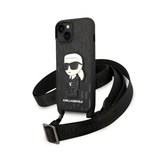 Karl Lagerfeld NFT Monogram Ikonik Patch - pouzdro pro iPhone 14 Plus (černé)