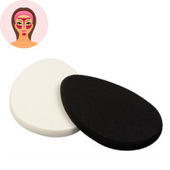 Sefiros Oválná houbička na make-up Black & White (Make-Up Sponge) 2 ks woman