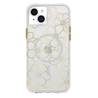 Case-Mate Floral Gems MagSafe – pouzdro na iPhone 15 Plus (Gold)