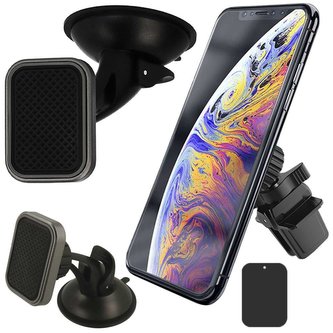 TXR Držák do auta magnetický Na čelní sklo, mřížka ventilace deska Černá