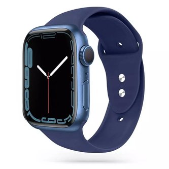 Apple Watch s ikonou Tech-protect 4/5/6/7/8/se (38/40/41 mm) půlnoční modrá