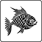 ARTEMISS Ryba - plastová šablona 502 (29x29cm) Rozměr: G 29x29cm