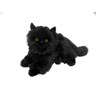 Fluffy Fam kot czarny 24cm 1/12