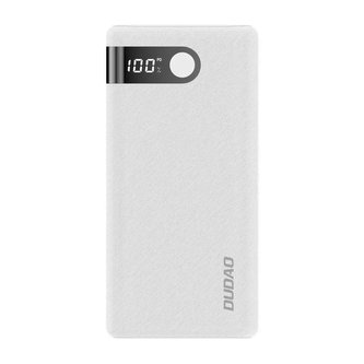 Powerbanka Dudao 20000 mAh 2x USB / USB typu C / micro USB 2 A s LED obrazovkou bílá (K9Pro-05)