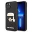 Karl Lagerfeld KLHCP13SKH3DBK iPhone 13 mini 5,4" černý/černý pevný obal 3D gumová Karlova hlava