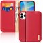 Dux Ducis Hivo Leather Flip Cover Originální kožená peněženka na karty a dokumenty iPhone 14 Pro Max Red