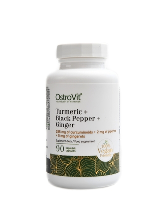 Ostrovit - Turmeric + Black peper + Ginger 90 tablet kurkuma, černý pepř, zázvor