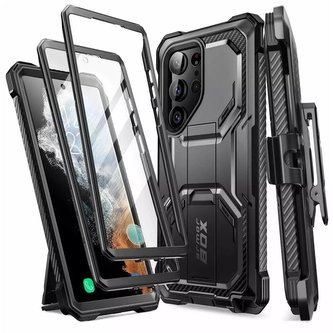 Ochranné pouzdro Supcase IBLN ArmorBox 2-SET pro Samsung Galaxy S23 Ultra Black