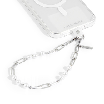 Case-Mate Link Chain Phone Wristlet - univerzální šňůrka na ruku (Silver Pearl)