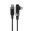 Acefast úhlový kabel USB Type C - USB Type C 2m, 100W (20V / 5A) šedý (C5-03 deep space gray)