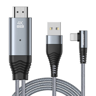 Zrcadlový kabel k HDMI / Lightning / 4K / 3m Joyroom SY-35L1 (šedý)