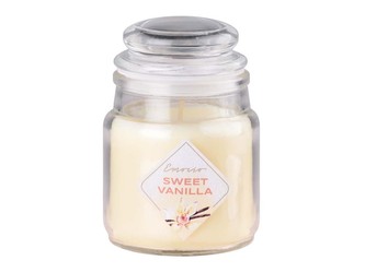 Emocio Sklo 57x85 mm se skleněným víčkem Sweet Vanilla vonná svíčka