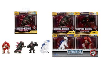 Figurka metalowa Godzilla 6,5 cm 4 druhy Figurka metalowa Godzilla 6,5 cm 4 druhy