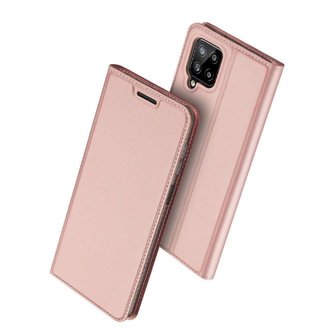 Etui portfel DuxDucis SkinPro pro Samsung Galaxy A22 / M22 4G/LTE Rose Gold