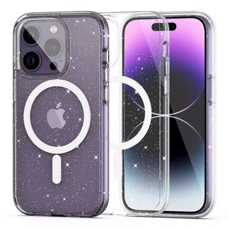 Ochranné pouzdro na telefon FlexAir Hybrid MagSafe pro Apple iPhone 14 Pro Glitter
