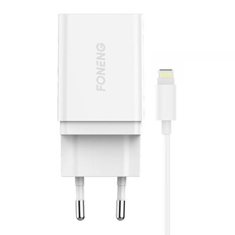 Rychlá nabíječka Foneng 1x USB K300 + kabel USB Lightning