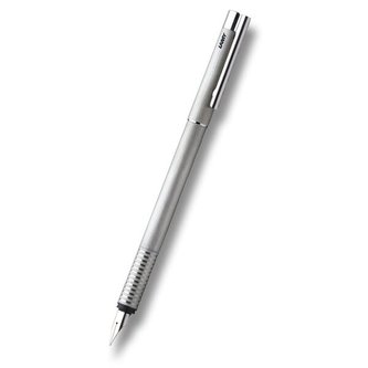 Lamy Logo Brushed Steel plnicí pero hrot M