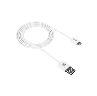 CANYON Nabíjecí kabel 8-pin Lightning - USB 2.0, 1m, bílá