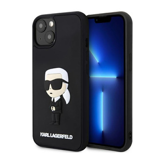 Karl Lagerfeld 3D Rubber NFT Ikonik - pouzdro pro iPhone 14 (černé)