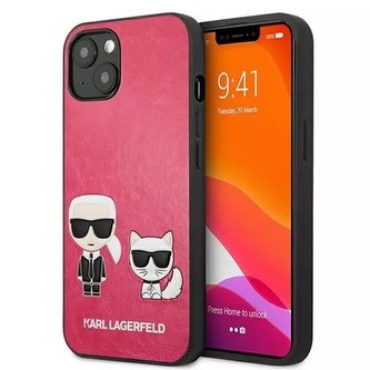 Karl Lagerfeld KLHCP13SPCUSKCP iPhone 13 mini 5,4" pevný fuksja/fuchsiový obal Ikonik Karl