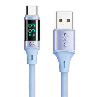 Kabel USB na USB-C, Mcdodo CA-1922, 6A, 1,2 m (modrý) Kabel USB na USB-C, Mcdodo CA-1922, 6A, 1,2 m (modrý)