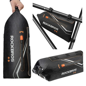 RockBros Waterproof Bicycle Front Frame Bag 3,5L Černá taška na kolo