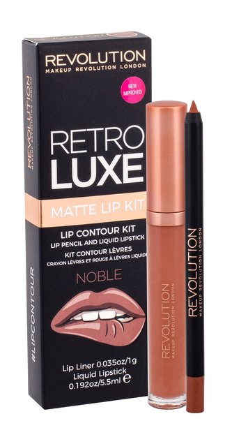 Revolution Luxusní matná retro sada na rty (Retro Luxe Matte Kits) 5,5 ml Luxusní matná retro sada na rty (Retro Luxe Matte Kits) 5,5 ml - Odstín Noble woman