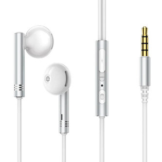Wired Earphones Joyroom JR-EW06, Half in Ear (White)