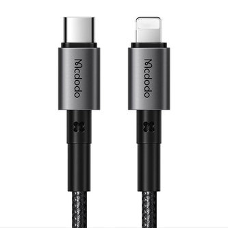 Cable USB-C to Lightning Mcdodo CA-2850, 36W, 1,2m (black) Cable USB-C to Lightning Mcdodo CA-2850, 36W, 1,2m (black)