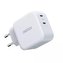 Rychlá nástěnná nabíječka Choetech 2x USB Typ C napájení 40 W 3A bílá (PD6009-EU)