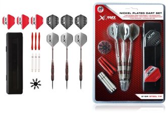 Sada XQMax SET šipky 21g Steel + příslušenství
