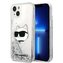 Karl Lagerfeld KLHCP14SLNHCCS ochranné pouzdro na telefon Apple iPhone 14 6,1" stříbrné/stříbrné pevné pouzdro Glitter Choupette Head