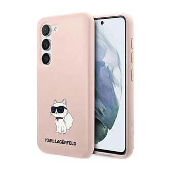 Karl Lagerfeld Silicone NFT Choupette - pouzdro pro Samsung Galaxy S23 (růžové)
