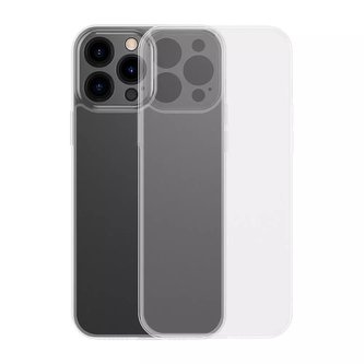 Baseus kryt matného skla pro iphone 13 pro pevný kryt s gelovým rámečkem průhledný (arws000102)