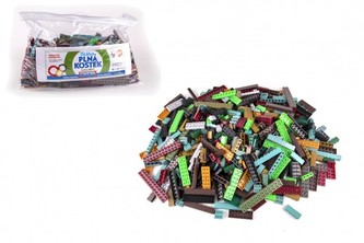 Stavebnice Cheva Taška Plná Kostek plast Army sada 2 kg v plastové tašce