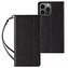 Magnet Strap Case Case pro iPhone 12 Pro Pouch Wallet Mini Lanyard Pendant Black