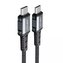 Acefast kabel USB typu C - USB typu C 1,2 m, 60W (20V / 3A) šedý (C1-03 deep space gray)