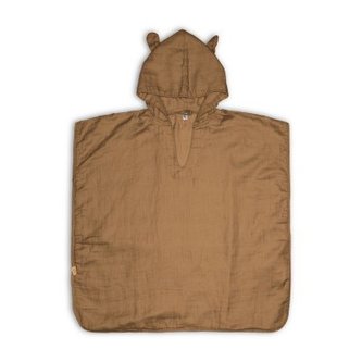 NUUROO Flor Mušelínové Pončo Iced Coffee 3 - 4 roky