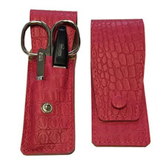 DuKaS Cestovní manikúrová sada 3 dílná růžová PL892 unisex