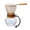 Dripper (Drip Pot) Hario Woodneck (DPW-1-OV) - na 2 šálky, 240 ml, olivové dřevo