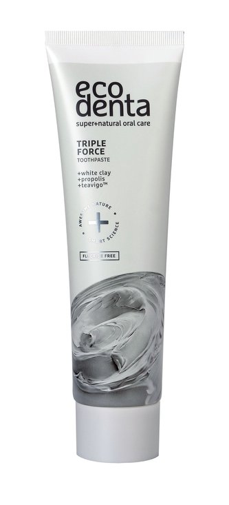 Ecodenta Zubní pasta s trojitým efektem s bílým jílem, propolisem a extraktem Teavigo (Triple Effect Toothpaste) 100 ml unisex