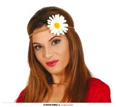 Čelenka s bílou květinou