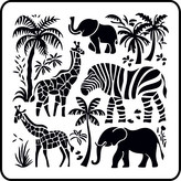 ARTEMISS Safari - plastová šablona 499 (29x29cm) Rozměr: G 29x29cm