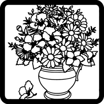 ARTEMISS Váza - plastová šablona 482 (29x29cm) Rozměr: G 29x29cm