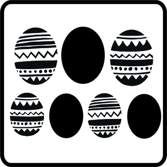 ARTEMISS Kraslice - plastová šablona 498 Rozměr: GS 14,5x14,5