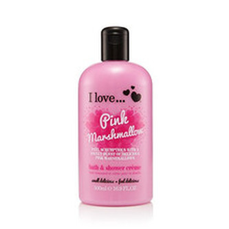 I Love Koupelový a sprchový krém s vůní marshmallow (Pink Marshmallow Bath & Shower Creme) 500 ml woman