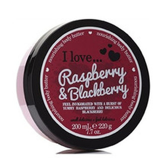 I Love Vyživující tělové máslo s vůní malin a ostružin (Raspberry & Blackberry Nourishing Body Butter) 200 ml woman