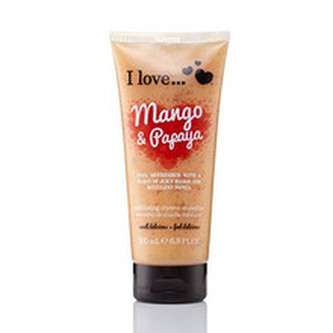 I Love Přírodní sprchový peeling s vůní manga a papáji (Mango & Papaya Exfoliating Shower Smoothie) 200 ml woman