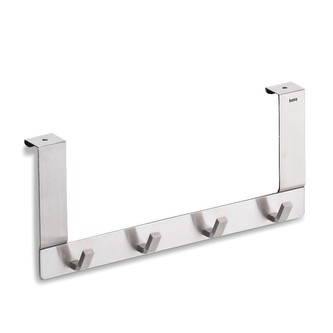 KELA Dveřní věšák 4 háčky Colgar nerez matná stříbrná 30,0x13,0x2,5cm